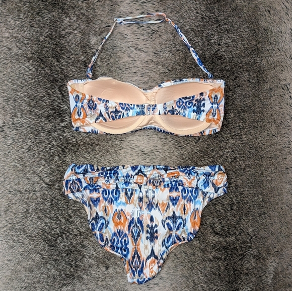 Garnet Hill Ikat Multi Bandeau Bikini 6 - Picture 2 of 7